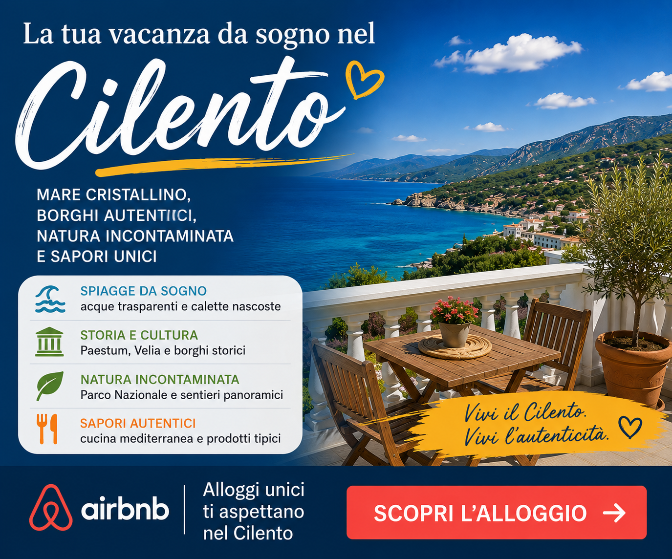 Vacanze nel Cilento - scopri l'alloggio